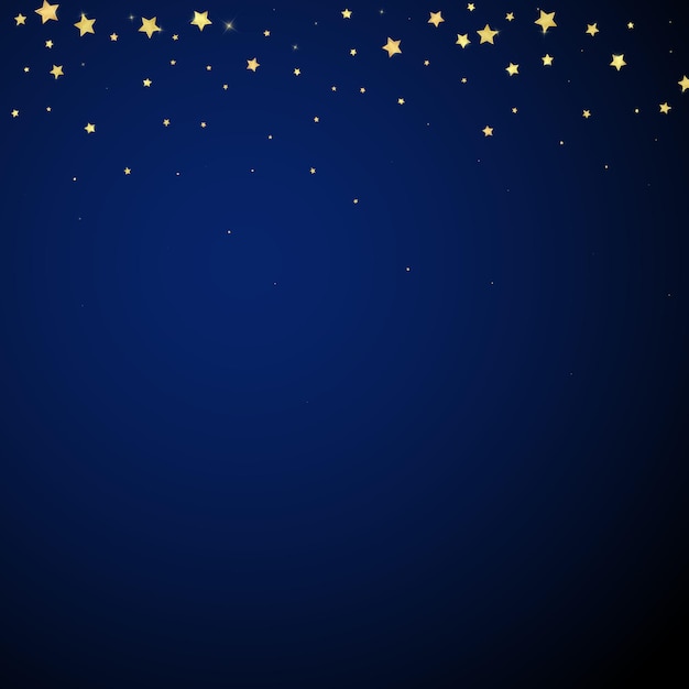 Magic stars vector overlay Gold stars scattered