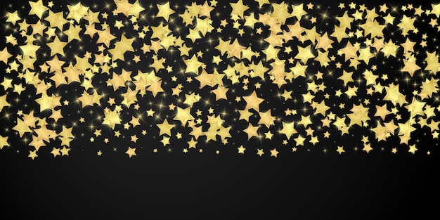 Magic stars vector overlay Gold stars scattered