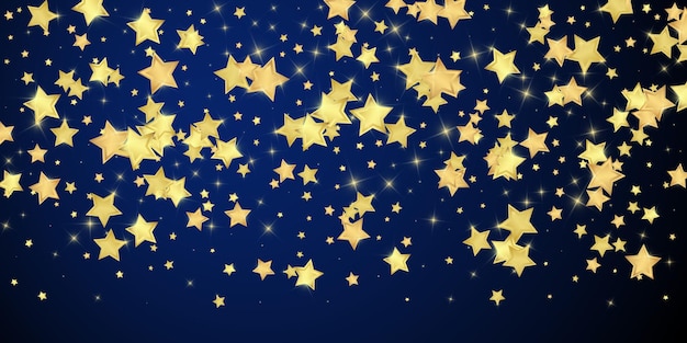 Magic stars vector overlay Gold stars scattered