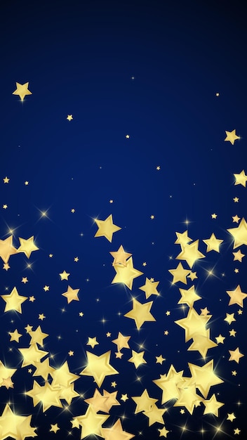 Magic stars vector overlay Gold stars scattered