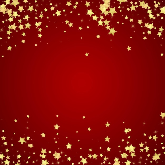 Magic stars vector overlay Gold stars scattered