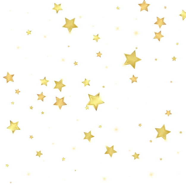 Magic stars vector overlay Gold stars scattered