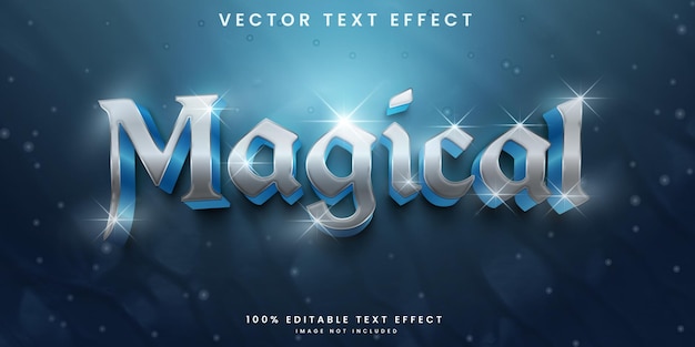 Magical editable text effect