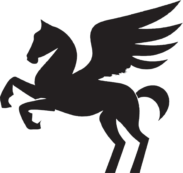 Magical Pegasus Horse Vector Graphic