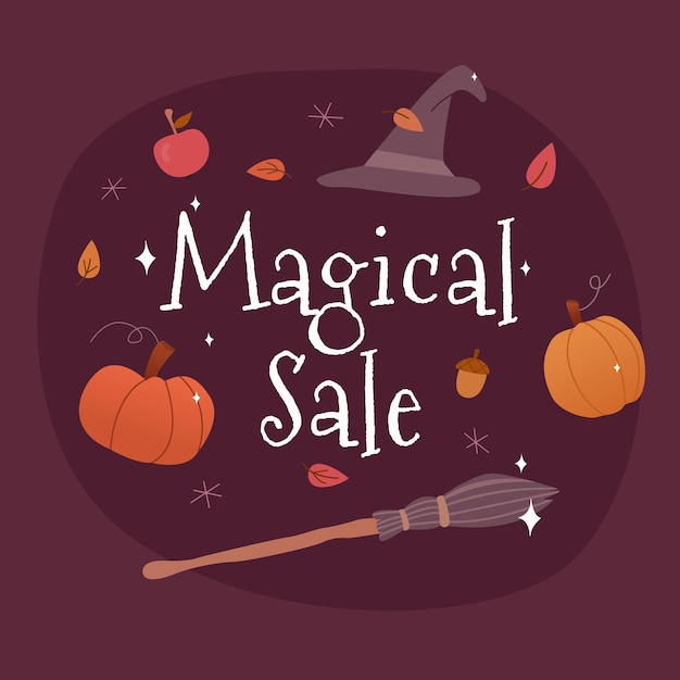 Magical sale background