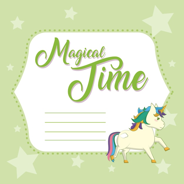 Magical time cute card