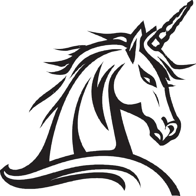 Magical unicorn vector icon design graphic