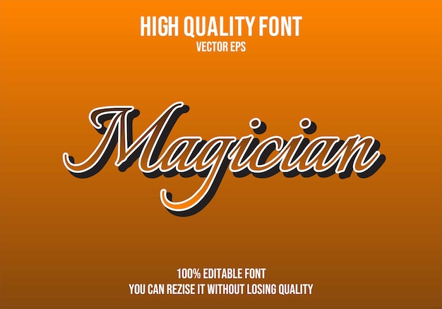 Magician Editable text Font Effect