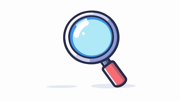 Magnifying Glass Icon for Enlarging Photos Vector Image