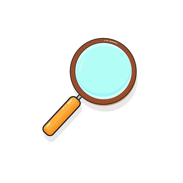 Magnifying glass icon illustration Magnifying vector cartoon illustration Search or zoom icon