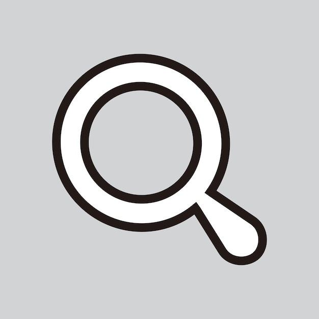 Magnifying glass icon Search symbol Flat design style eps 10 resources graphic element design Ve