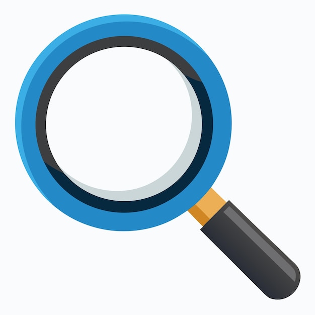 Vector magnifying glass icon vector illustration white background