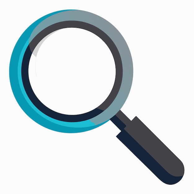 Vector magnifying glass icon vector illustration white background