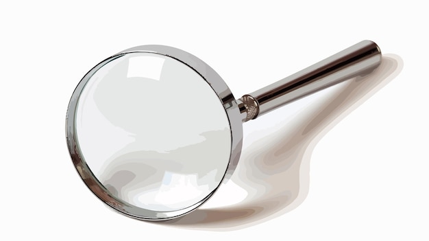 Vector magnifying glass isolated on white background