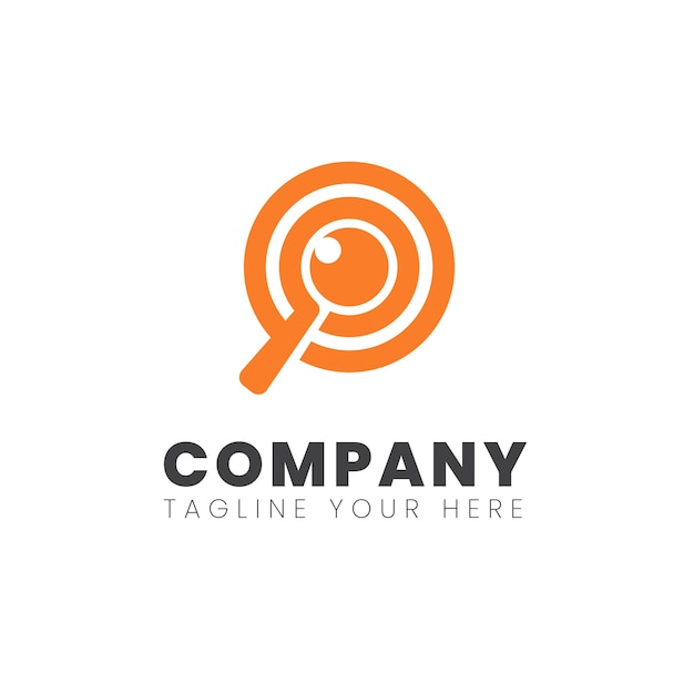 magnifying glass or search logo