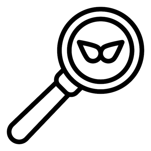 Magnifying glass Vector Icon Design Illustration