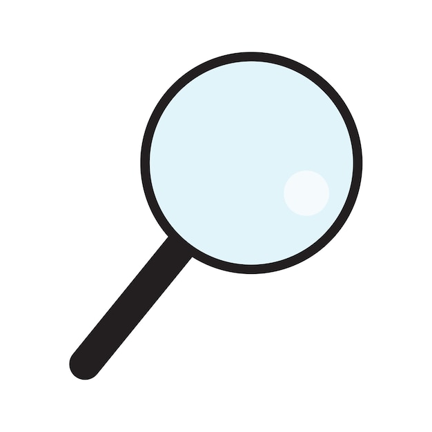 Magnifying glass vector isolated illustration