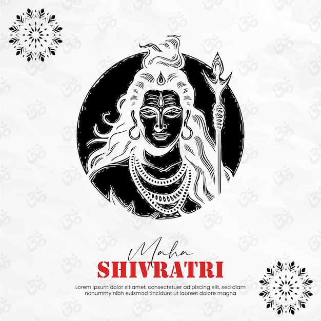 Maha Shivaratri Social Media Banner For Instagram Post Feed