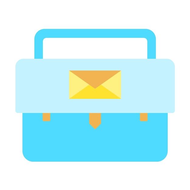 Vector mail bag icon style