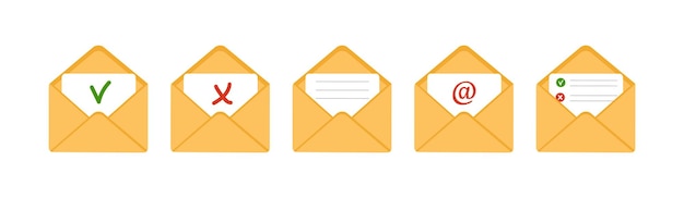 Mail envelope icon. Receiving SMS messages, notifications, invitations.