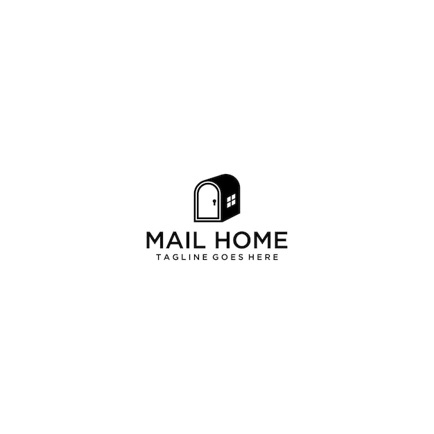 Mail Home Logo Sign Design