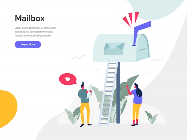 Mailbox Illustration Concept