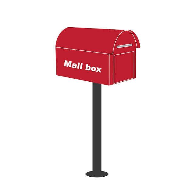 Vector mailbox vector illustration in flat style