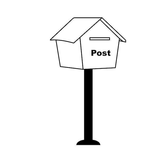 Vector mailbox vector illustration in flat style