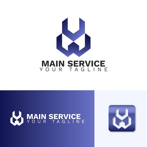 Main Service Logo Vector Illustration