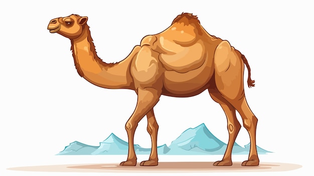 Majestic Camel Standing Vector Illustration