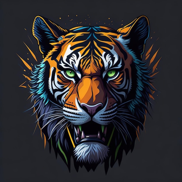 Majestic Majesty Tiger Graphic for Merchandise