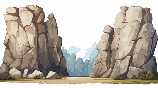 Majestic Rocks by the Cliffside