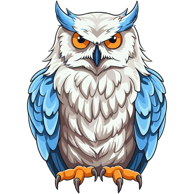 Majestic snowy owl vector art Experience the arctic's enigmatic beauty