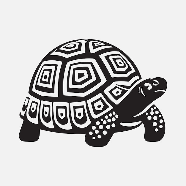 Majestic Tortoise Silhouette A Symbol of Longevity and Wisdom