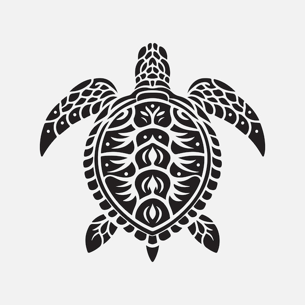 Majestic Turtle Silhouette Captivating Shadows of Marine Life