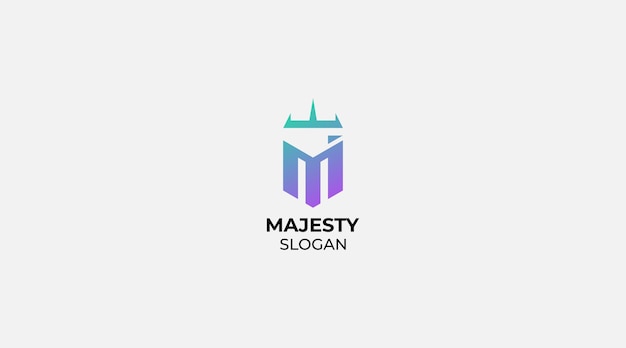 Majesty is a classic and luxurious letter M logo design