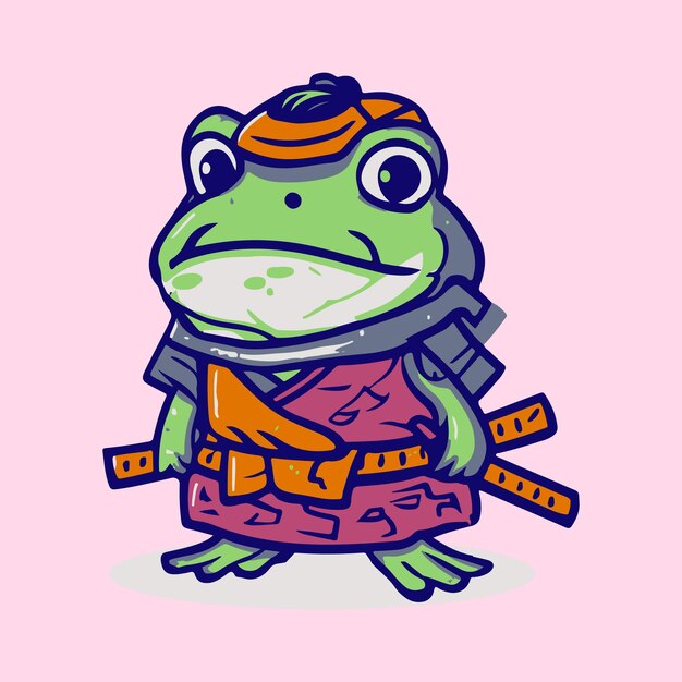 Vector make a meme baby frog inu vector icon illustration