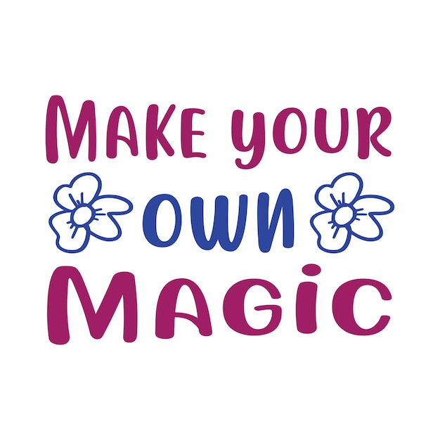 Make your own magic vector typography design