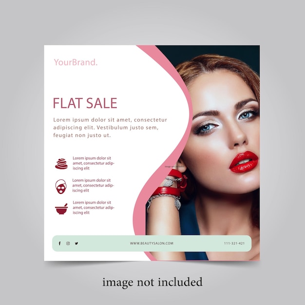 Makeup Big Sale Vector Design