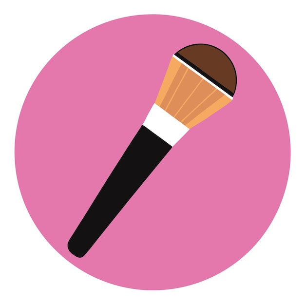 makeup brush icon clipart vector art and illustration