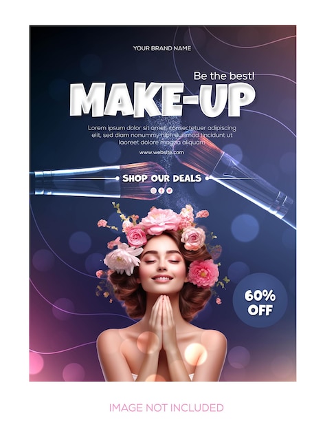 Makeup poster design