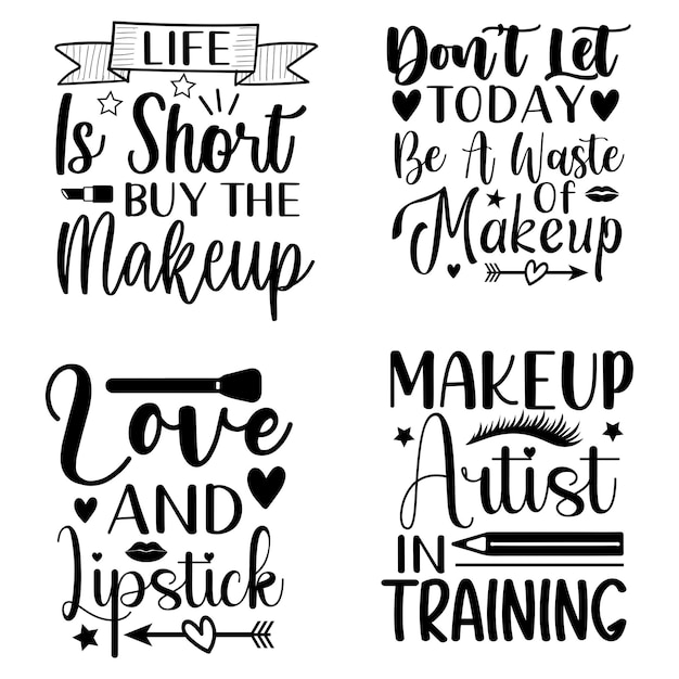 Makeup TShirt Design Bundle