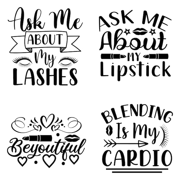 Makeup Typography Design