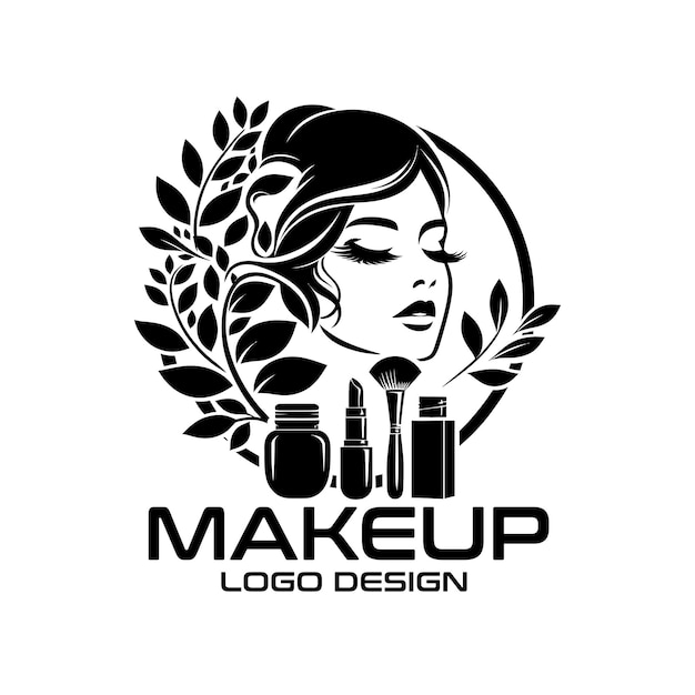 Makeup Vector Logo Design