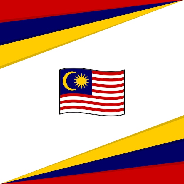 Malaysia Flag Abstract Background Design Template Malaysia Independence Day Banner Social Media Post Malaysia Design