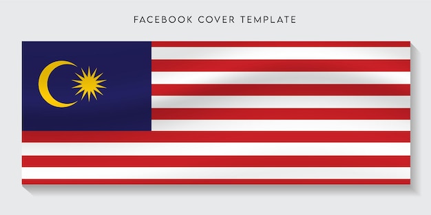 Malaysia flag facebock cover template backgrond