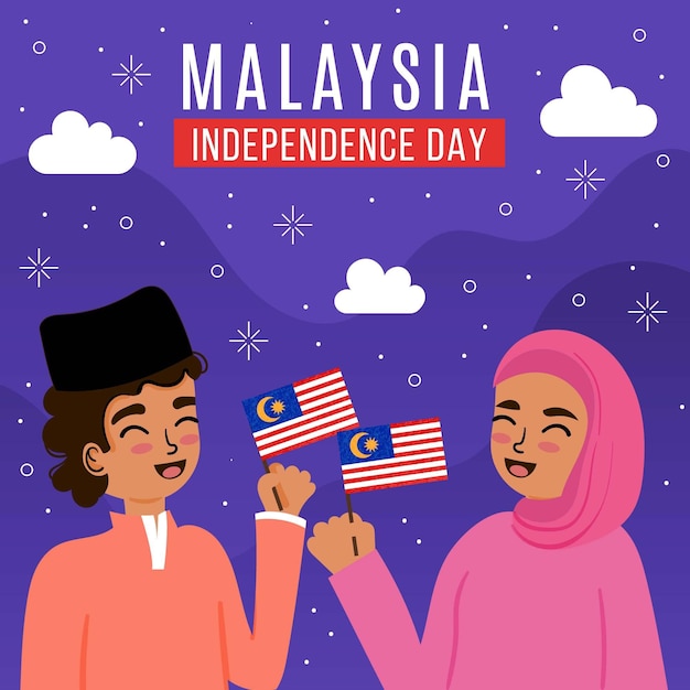 Malaysia independence day concept