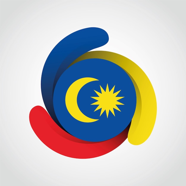 Malaysia Independence Day illustration. 31 August, Merdeka.