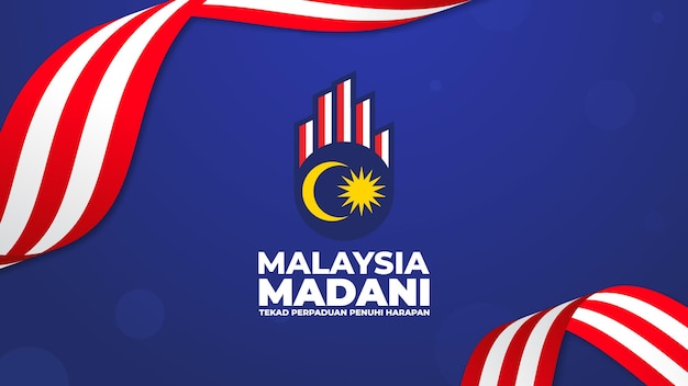 Malaysia Madani Logo for National Day and Malaysia Day 2023