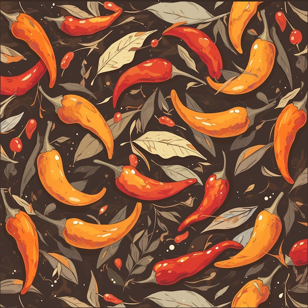 Malaysian pepper patterns with intricate designs